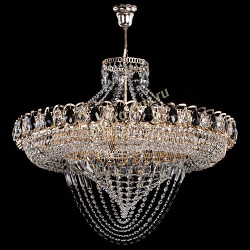 Люстра 	 Кольцо Классика Веер №8 черная в Самаре Гусь Хрустальный