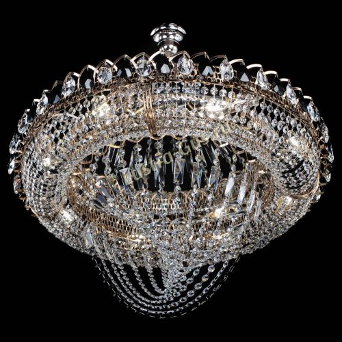 Люстра 	 Кольцо Классика Веер №8 черная в Самаре Гусь Хрустальный