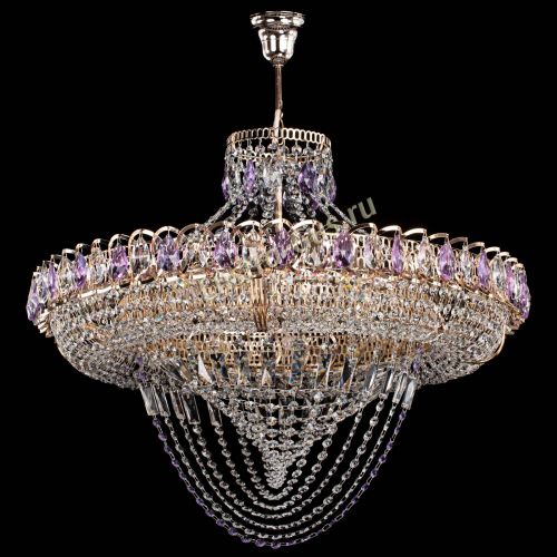 Люстра Кольцо Классика Веер №8 фиолетовая в Самаре Люстра Кольцо Классика Веер №8 фиолетовая в Самаре