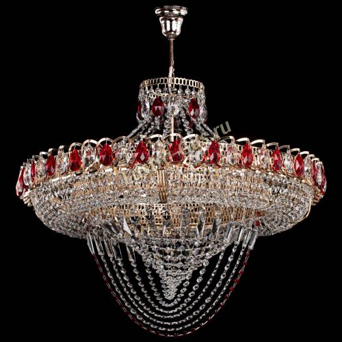 Люстра Кольцо Классика Веер №8 красная в Самаре Люстра Кольцо Классика Веер №8 красная в Самаре