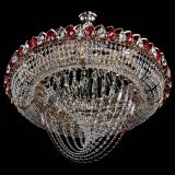 Люстра Кольцо Классика Веер №8 красная в Самаре Люстра Кольцо Классика Веер №8 красная в Самаре