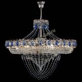 Люстра Кольцо Классика Веер №8 синяя в Самаре