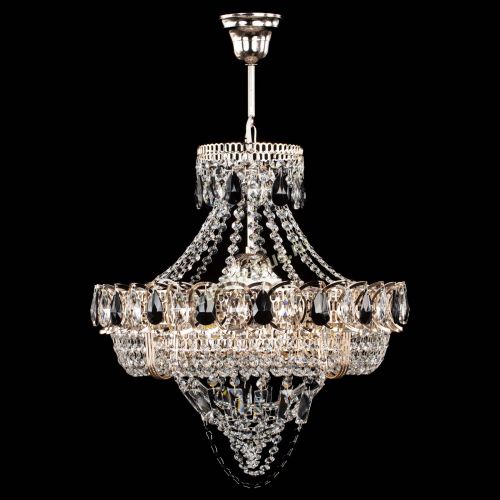 Люстра Кольцо Классика Веер черная в Самаре Гусь Хрустальный