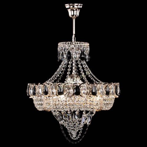 Люстра Кольцо Классика Веер черная в Самаре Гусь Хрустальный