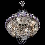 Люстра Кольцо Классика Веер фиолетовая в Самаре