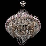 Люстра Кольцо Классика Веер розовая в Самаре Люстра Кольцо Классика Веер розовая в Самаре