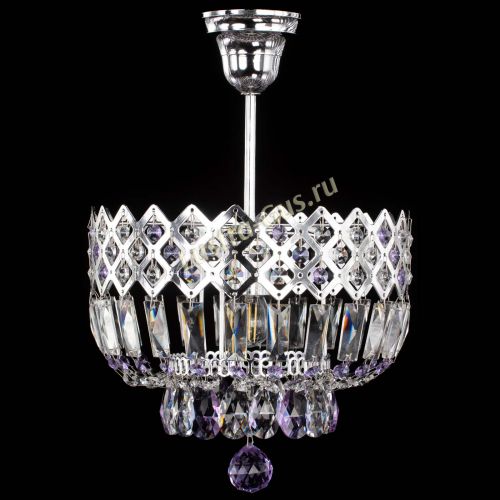 Люстра Корона №1 пластинка фиолетовая в Самаре Гусь Хрустальный