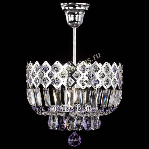 Люстра Корона №1 пластинка фиолетовая в Самаре Гусь Хрустальный