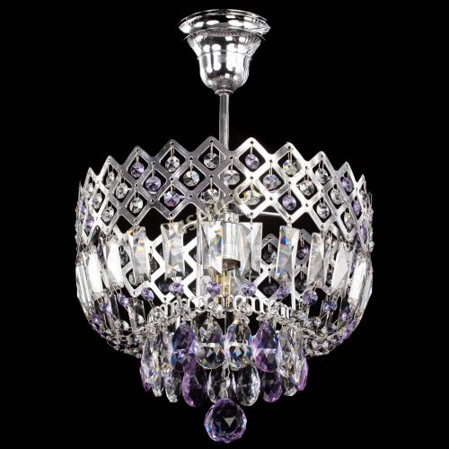 Люстра Корона №1 пластинка фиолетовая в Самаре Гусь Хрустальный