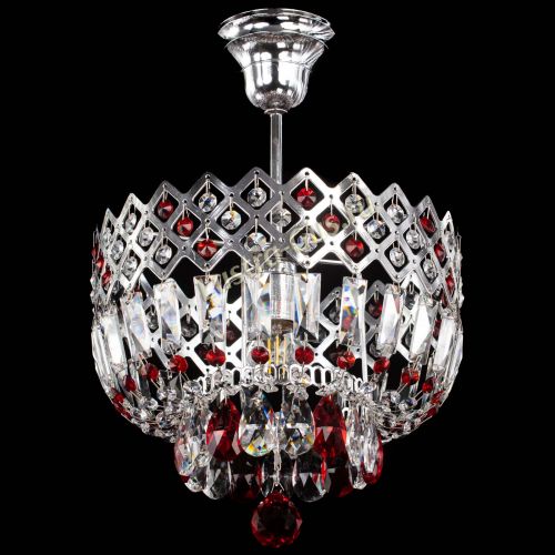Люстра Корона №1 пластинка красная в Самаре Гусь Хрустальный