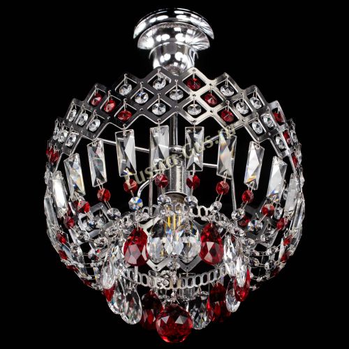 Люстра Корона №1 пластинка красная в Самаре Гусь Хрустальный