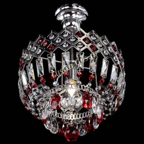 Люстра Корона №1 пластинка красная в Самаре Гусь Хрустальный