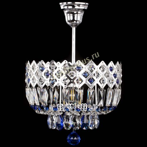 Люстра Корона №1 пластинка синяя в Самаре Гусь Хрустальный
