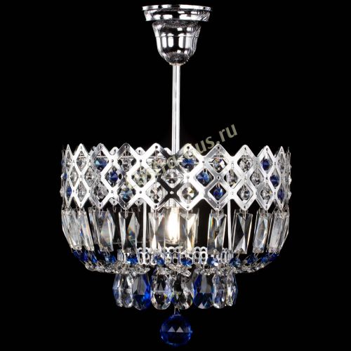 Люстра Корона №1 пластинка синяя в Самаре Гусь Хрустальный