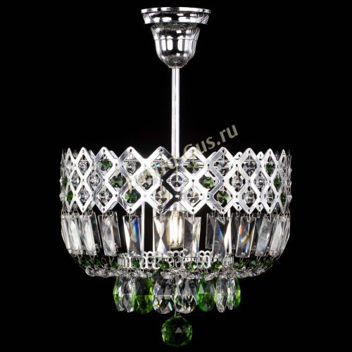 Люстра Корона №1 пластинка зеленая в Самаре Гусь Хрустальный