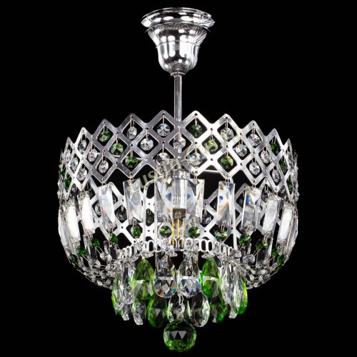 Люстра Корона №1 пластинка зеленая в Самаре Гусь Хрустальный