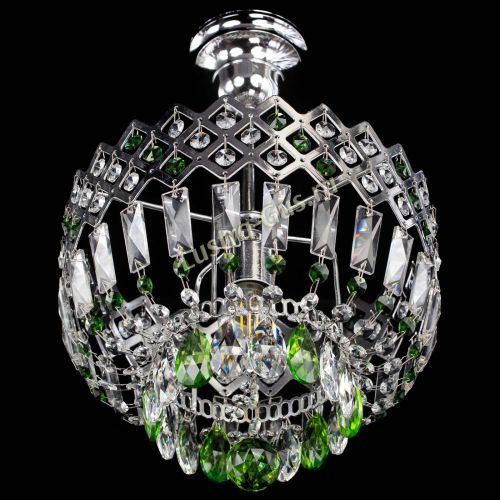 Люстра Корона №1 пластинка зеленая в Самаре Гусь Хрустальный