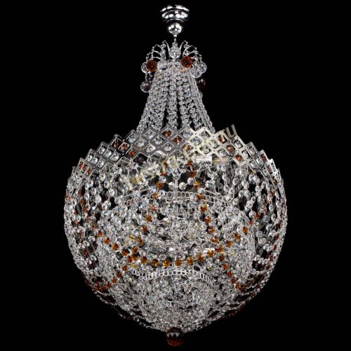 Люстра Корона №5 с подвесом Чайная в Самаре Гусь Хрустальный