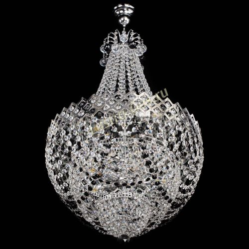 Люстра Корона №5 с подвесом Черная в Самаре Гусь Хрустальный