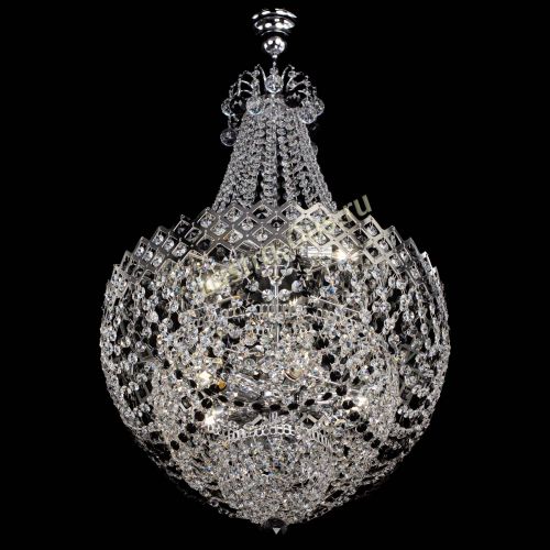 Люстра Корона №5 с подвесом Черная в Самаре Гусь Хрустальный