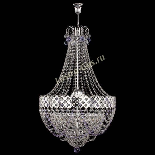 Люстра Корона №5 с подвесом Фиолетовая в Самаре Гусь Хрустальный