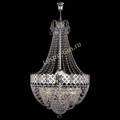 Люстра Корона №5 с подвесом Фиолетовая в Самаре Гусь Хрустальный