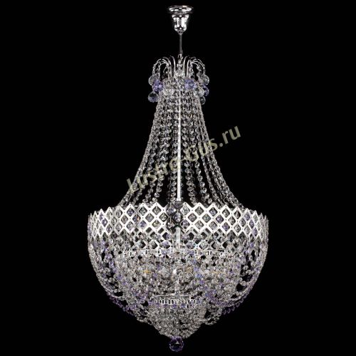 Люстра Корона №5 с подвесом Фиолетовая в Самаре Гусь Хрустальный