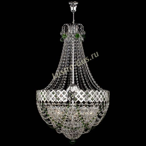 Люстра Корона №5 с подвесом Зеленая в Самаре Гусь Хрустальный