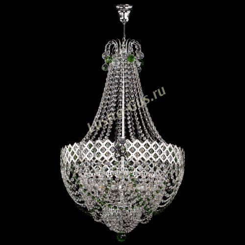 Люстра Корона №5 с подвесом Зеленая в Самаре Гусь Хрустальный