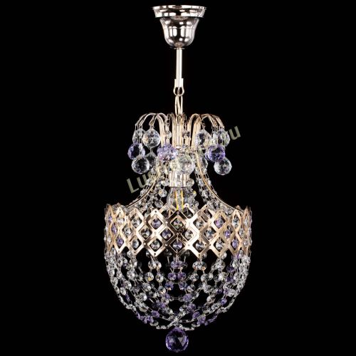 Люстра Корона №6 фиолетовая в Самаре Гусь Хрустальный