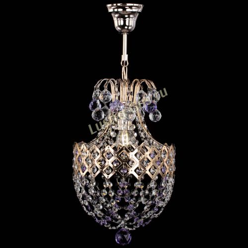Люстра Корона №6 фиолетовая в Самаре Гусь Хрустальный