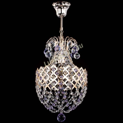Люстра Корона №6 фиолетовая в Самаре Гусь Хрустальный