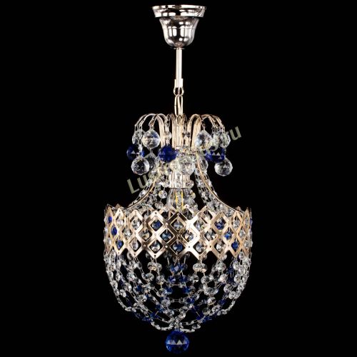 Люстра Корона №6 синяя в Самаре Гусь Хрустальный