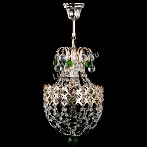 Люстра Корона №6 зеленая в Самаре Гусь Хрустальный