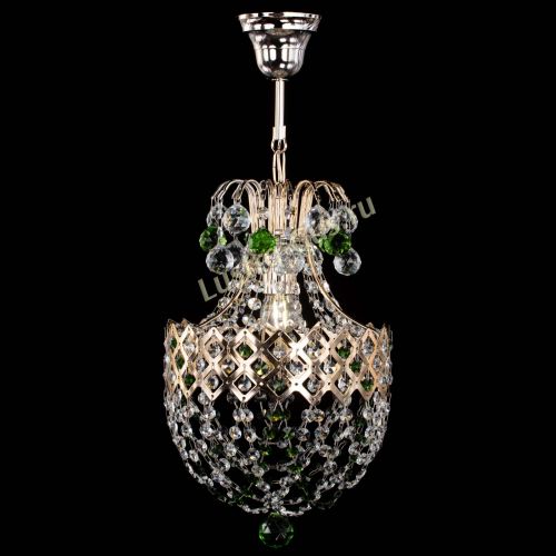 Люстра Корона №6 зеленая в Самаре Гусь Хрустальный