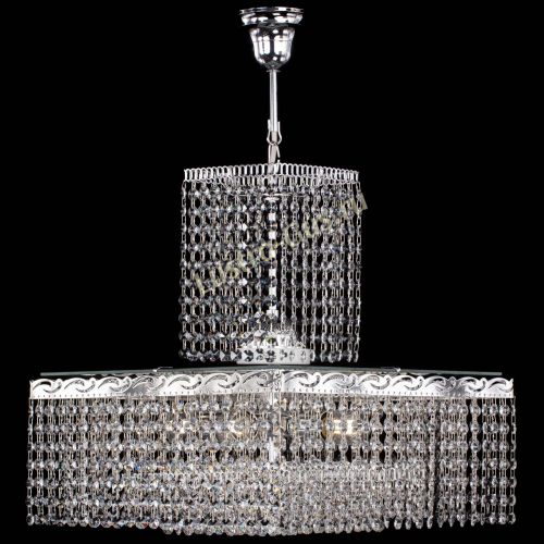 Люстра Квадрат с подвесом в Самаре Гусь Хрустальный