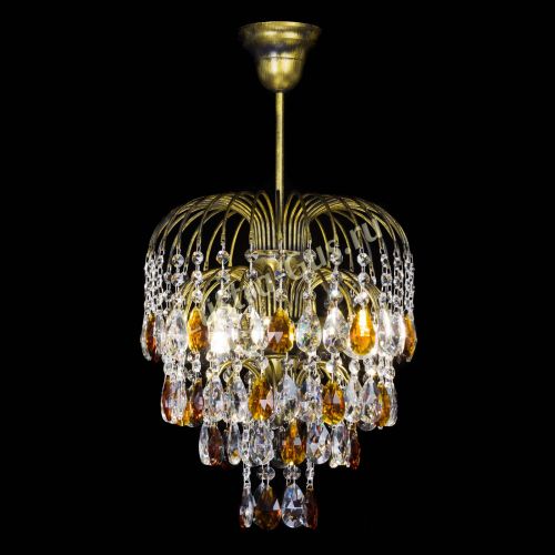 Люстра Лора №3 под бронзу чайная в Самаре Гусь Хрустальный