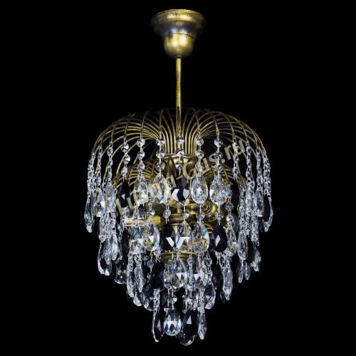 Люстра Лора №3 под бронзу черная в Самаре Гусь Хрустальный