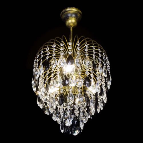 Люстра Лора №3 под бронзу черная в Самаре Гусь Хрустальный