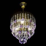 Люстра Лора №3 под бронзу фиолетовая в Самаре