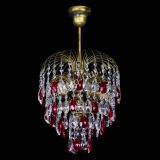 Люстра Лора №3 под бронзу красная в Самаре