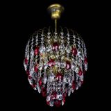 Люстра Лора №3 под бронзу красная в Самаре