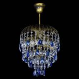 Люстра Лора №3 под бронзу синяя в Самаре