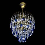 Люстра Лора №3 под бронзу синяя в Самаре