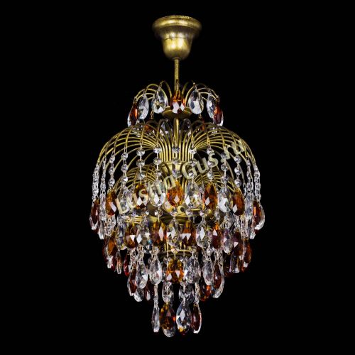 Люстра Лора №3 журавлик Чайная под бронзу в Самаре Гусь Хрустальный