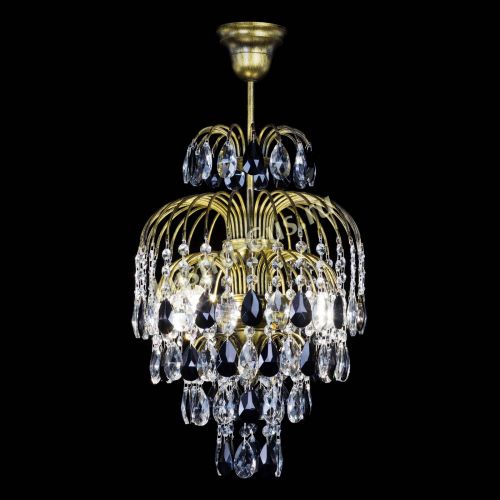 Люстра Лора №3 журавлик Черная под бронзу в Самаре Гусь Хрустальный