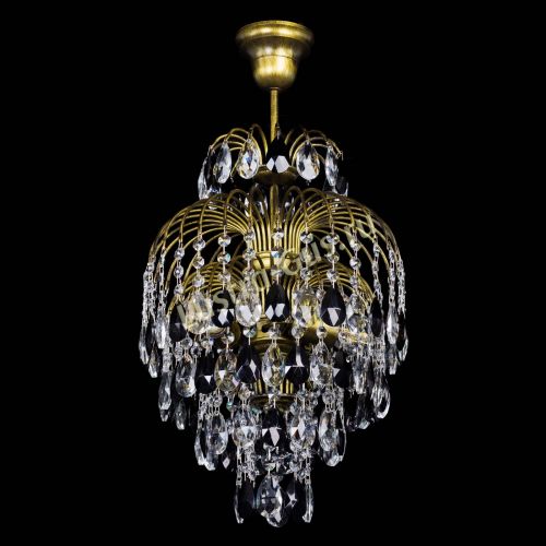 Люстра Лора №3 журавлик Черная под бронзу в Самаре Гусь Хрустальный