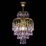 Люстра Лора №3 журавлик Фиолетовая под бронзу в Самаре