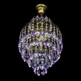 Люстра Лора №3 журавлик Фиолетовая под бронзу в Самаре