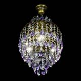 Люстра Лора №3 журавлик Фиолетовая под бронзу в Самаре